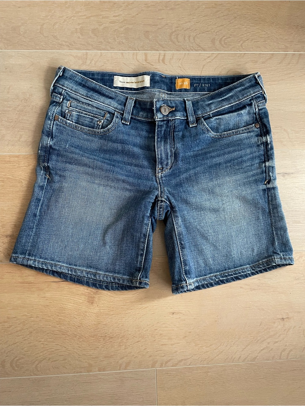 ANTHROPOLOGIE PILCRO AND THE LETTERPRESS Light Blue Denim Shorts
